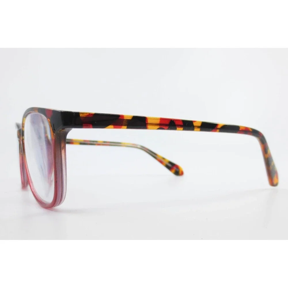 West Point WP8102 RD Red Yellow Tortoise Rectangular Eyeglasses Frames 51-17-140